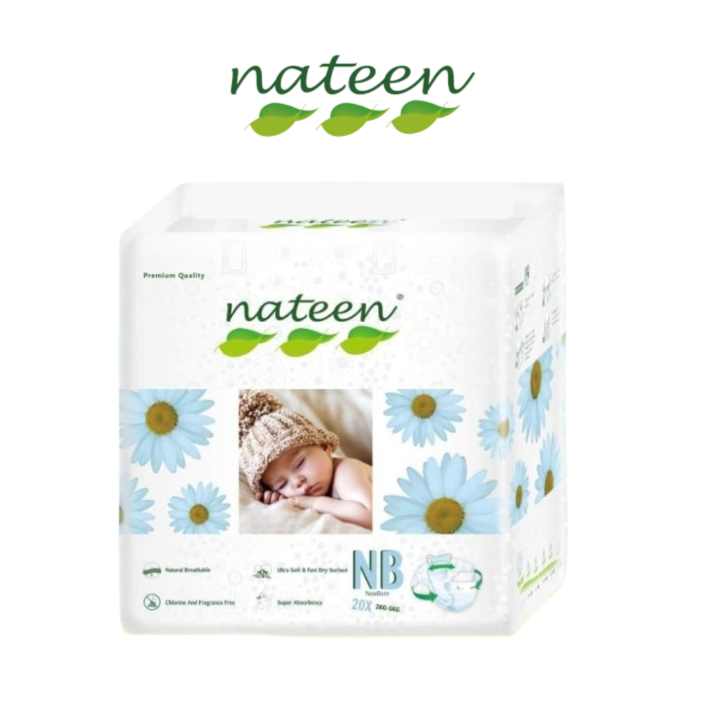 Nateen Premium Tape Diapers for Newborns (2–5 kg) – Superior Comfort & Leak Protection
