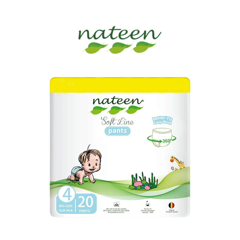 Nateen Softline Pants Diapers for Newborns (Up to 7 kg) – Soft & Comfortable Fit